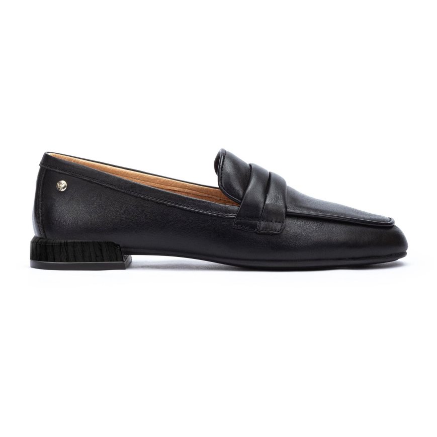 Women\'s Pikolinos ALMERIA Loafers Black | NZ E7Q89A3